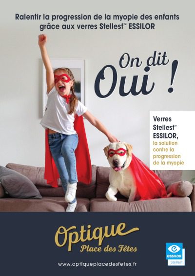 Ralentir la progression de la myopie des enfants avec Essilor Stellest à Paris avec Optique Place des Fêtes