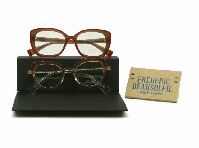 Lunettes De Vue Frédéric Beausoleil - Monture Grise Unisexe Adulte, Neuve Sans étiquette, Fabriquée En France