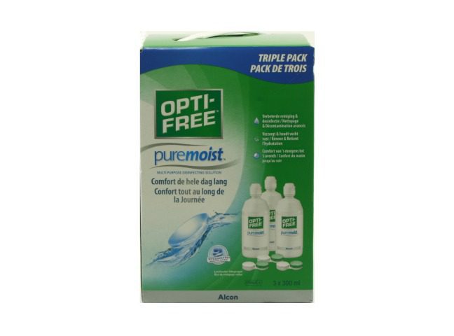 Solution multifonction Opti-Free PureMoist Pack 3 x 300 ml