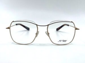 Lunette JF Rey, JF2921 monture métal minimaliste brun, chez Optique Place des Fêtes opticien à Paris 19