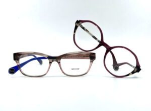 Lunettes WOOW forme rectangulaire ou ronde, chez Optique Place des Fêtes opticien Paris 19