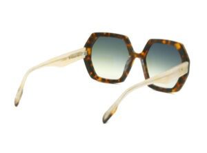Lunettes de soleil Paname Ambre C3 vue biais arrière, chez Optique Place des Fêtes Opticien à Paris 19