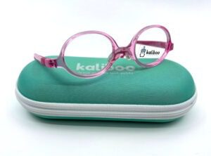 Lunettes Kaliboo rose pour bébé chez Optique Place des Fêtes opticien Paris 19