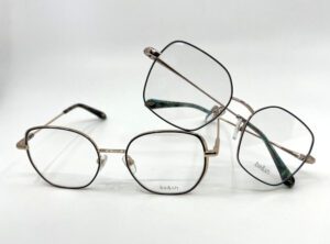 Duo de lunettes de vue Ba&sh femme métal forme carré