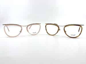 Duo de lunettes de vue Nylor modèle Tom Boy or rose et or satin