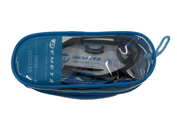 Pochette de rangement pour lunettes de piscine Demetz Master avec correction visuelle