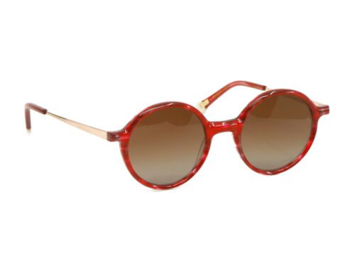 Lunettes de soleil Clemence et Margaux La joueuse CMS136 rouge 990 vue avant