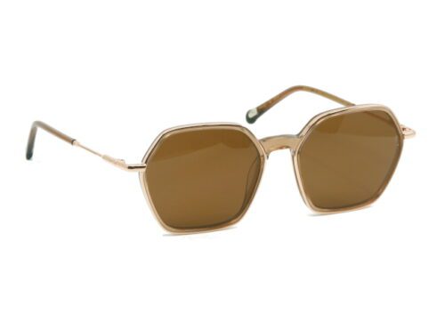 Lunettes de soleil Clemence et Margaux La virtuose CMS183 rose nude pailleté 140 vue avant