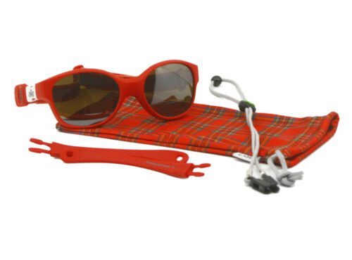 Lunettes de soleil enfant Aie Billy Rouge punk Kit complet