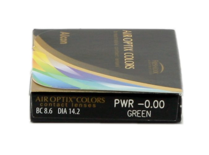Air Optix Colors Green Vert amande 2 Lentilles mensuelles de couleur