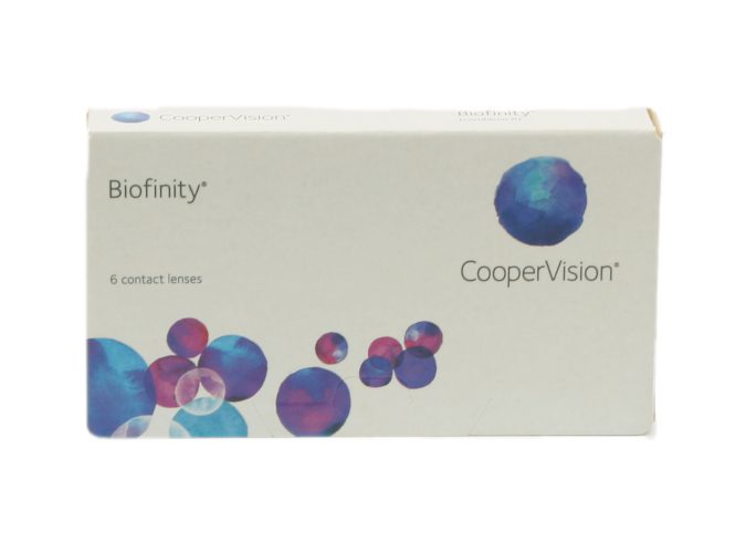 Biofinity Coopervision Boite de 6 lentilles mensuelles Avant