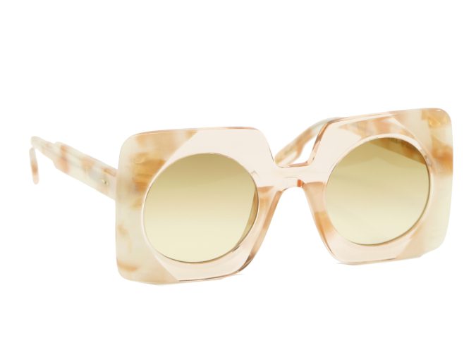 Lunettes de soleil Paname Julie rose nacré C4 Vue avant