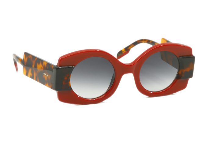 Lunettes de soleil Paname Nana rouge C3 Vue avant