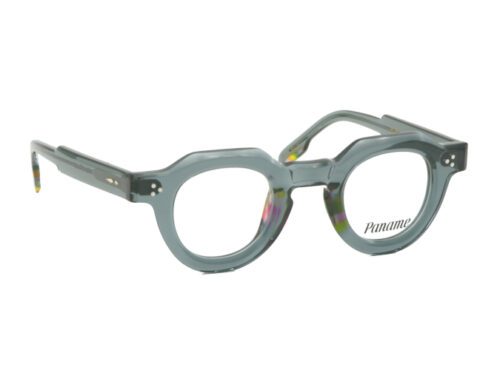 Monture optique Paname Place des Fetes Gris transparent vue face