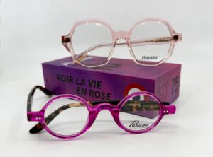 Duo de lunettes roses Paname eyewear Caumartin Larue