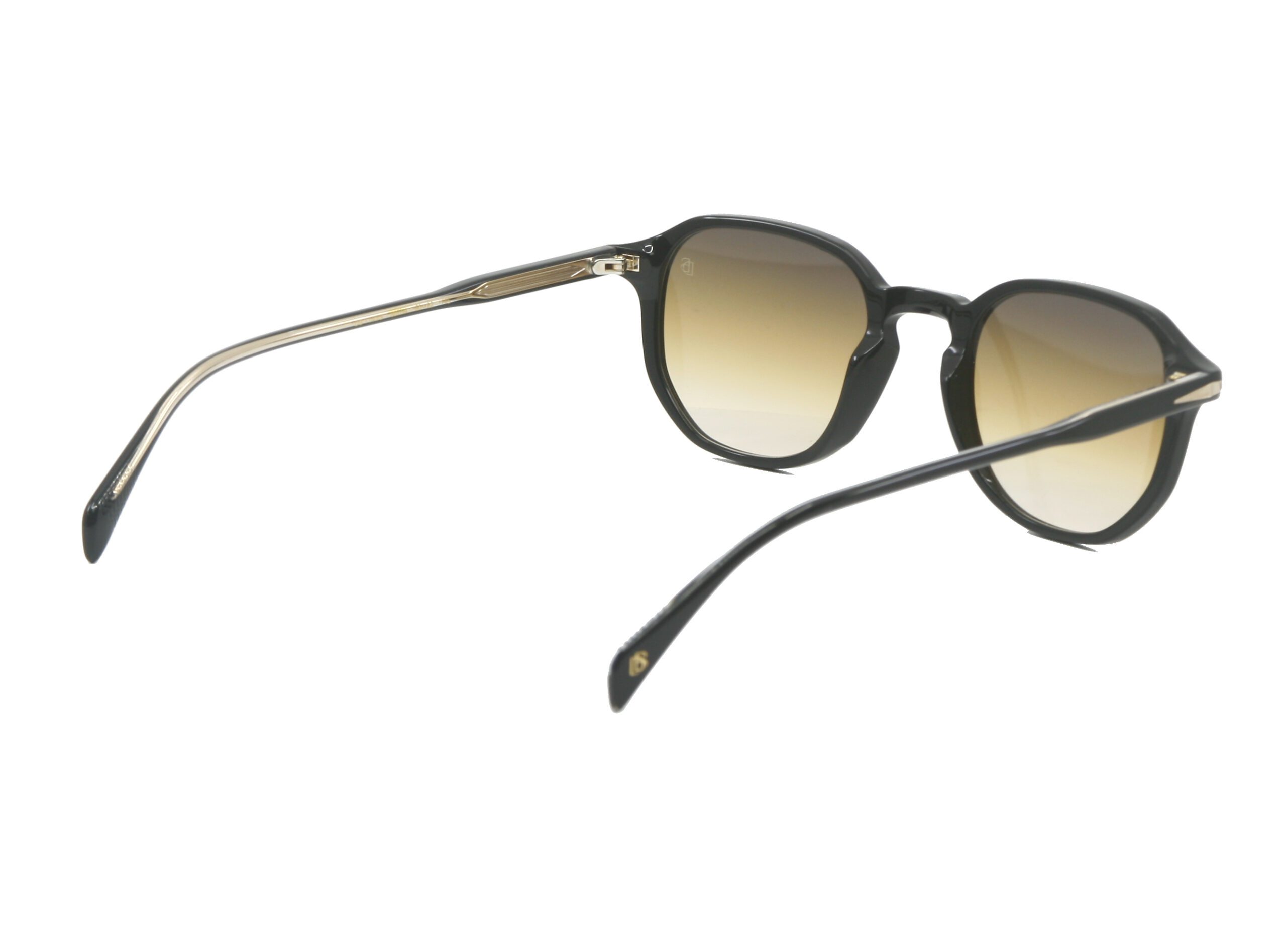 Lunettes de soleil David Beckham DB1140 S noir vue biais arriere