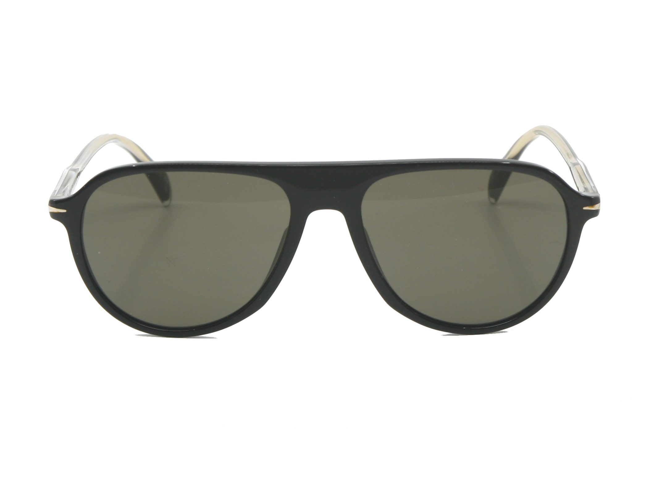 Lunettes de soleil David Beckham DB1200 S noire vue de face