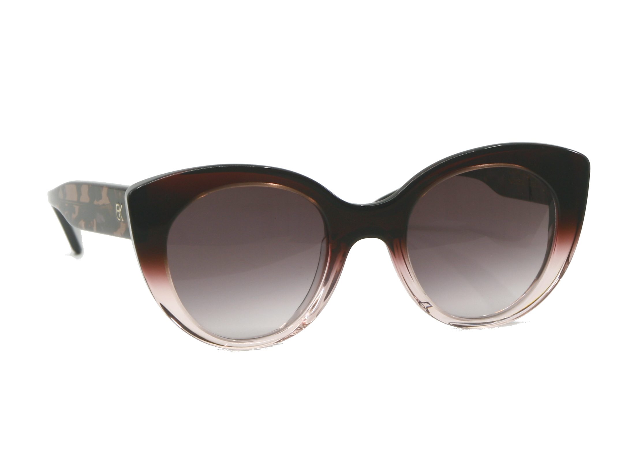 Lunettes de soleil Emmanuelle Khanh EK Portia 306 Violet dégradé Vue avant