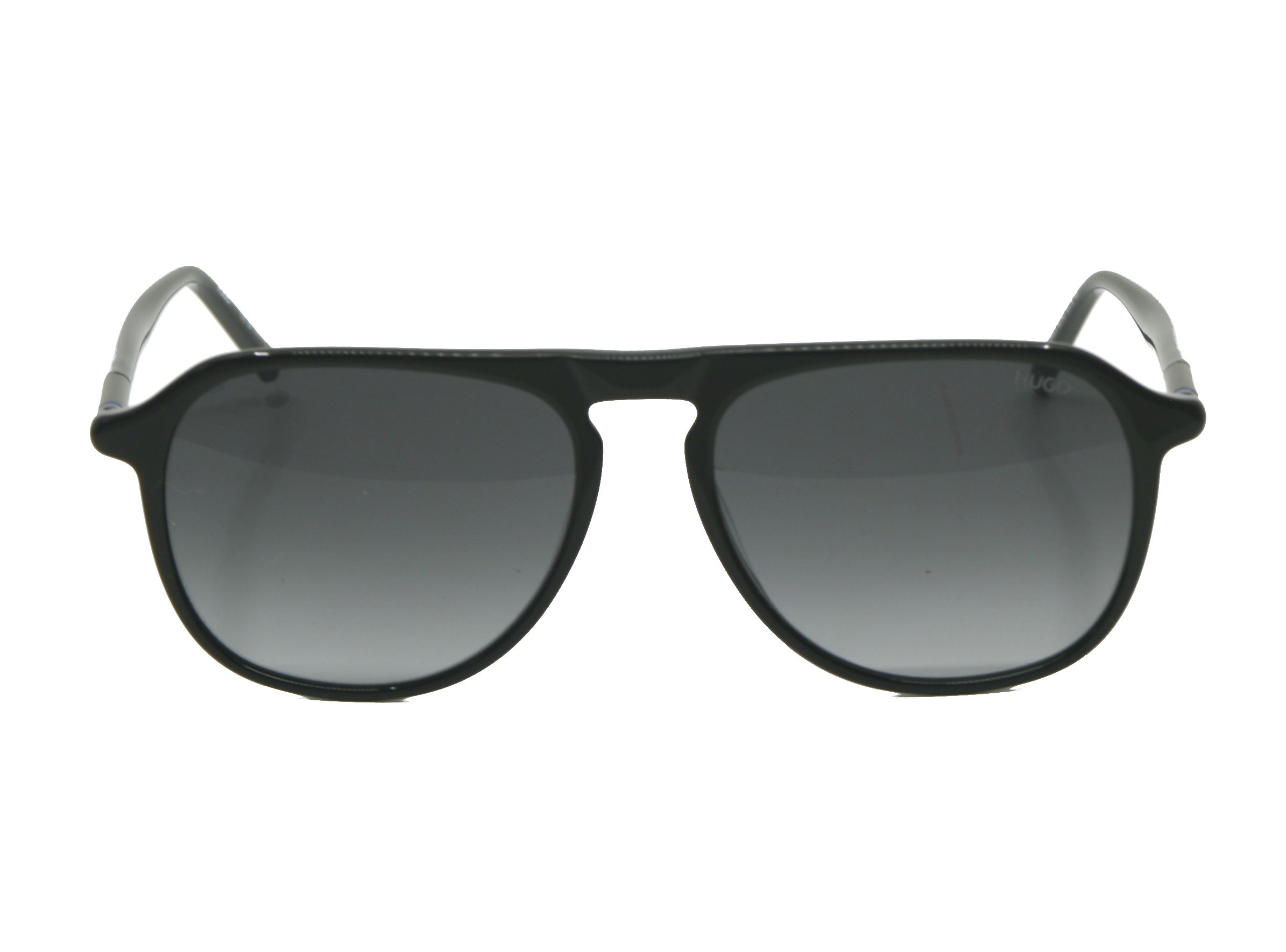Lunettes de soleil Hugo noir 1345S Vue de face