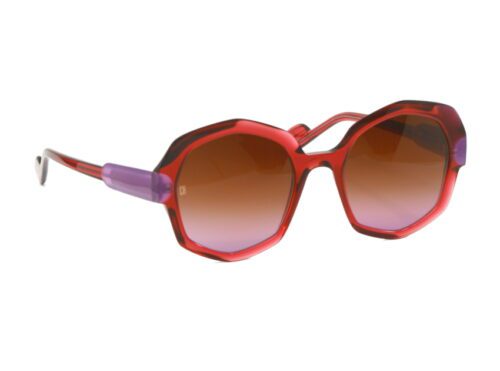 Lunettes de soleil Caroline Abram Roselyne rose violet 937 vue principale