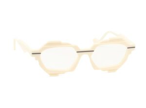 Lunettes Dzmitry Samal Eugene Blanc ivoire Vue avant
