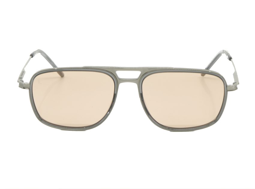 Lunettes de soleil Kaleos Kasten argent Verres photochromique rose col 3 Vue de face