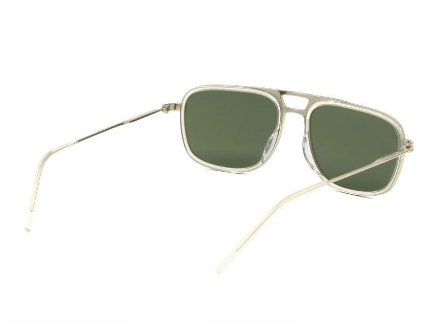 Lunettes de soleil Kaleos Kasten or Verres minéral vert G15 col 4 Vue biais arriere