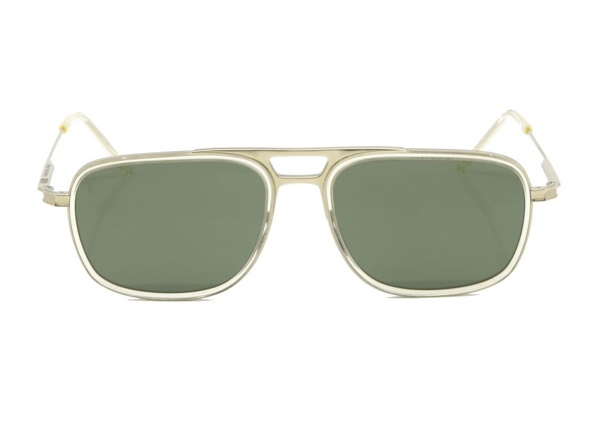 Lunettes de soleil Kaleos Kasten or Verres minéral vert G15 col 4 Vue de face