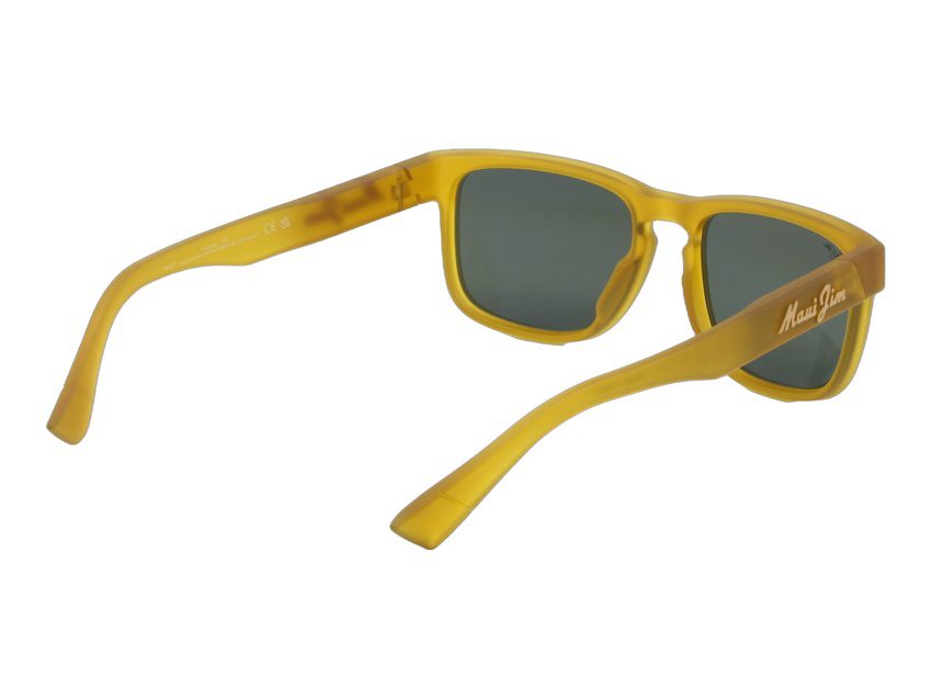 Lunettes de soleil Maui Jim Kupulau jaune MJ0395S 002 Vue biais arriere