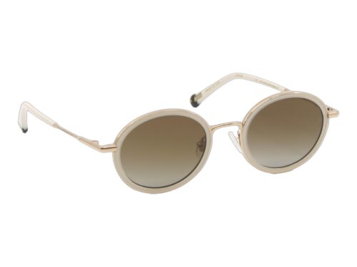 Lunettes de soleil Clemence et Margaux La sable Crème rose gold CMS219 01C Vue principale