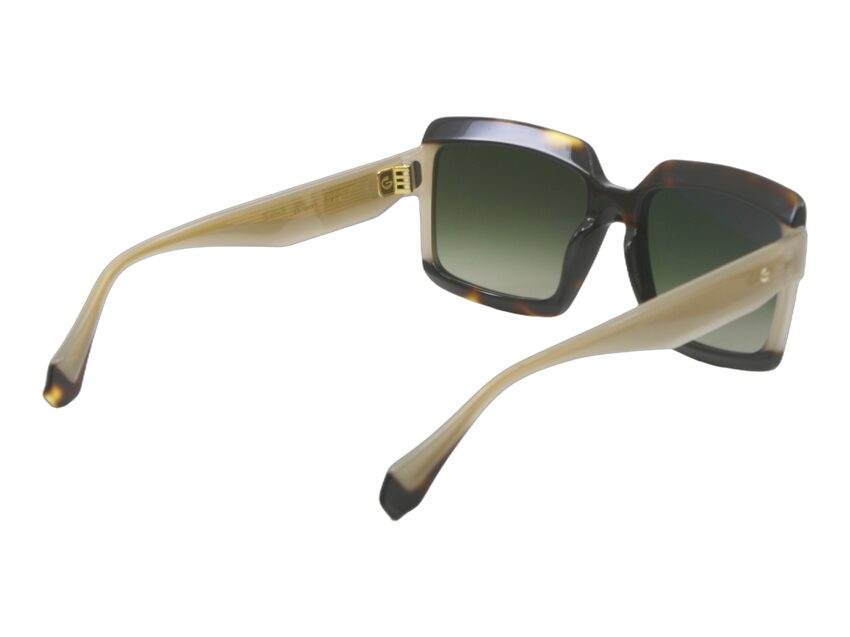 Lunettes de soleil Gigi Studios Olaya écaille et crème GS9006 02 S Vue biais arriere