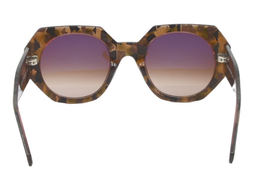 Lunettes de soleil Lafont Ouessant Ecaille rose transparent 5179 Vue intérieure