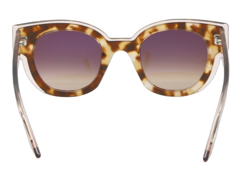 Lunettes de soleil Lafont Outremer Ecaille rose transparent 532 Vue intérieure
