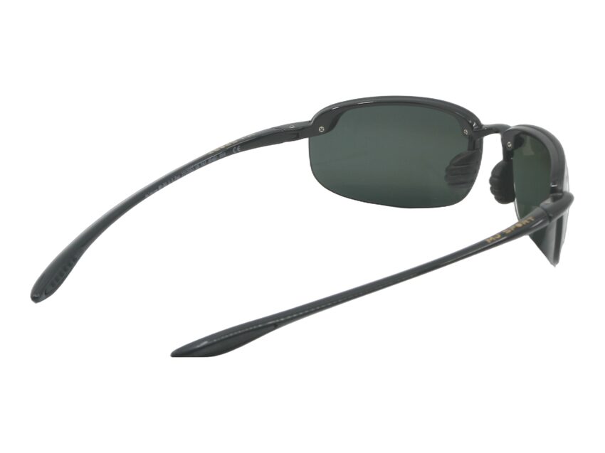 Lunettes de soleil Maui Jim Ho'Okipa noire MJ407 02 Vue biais arriere