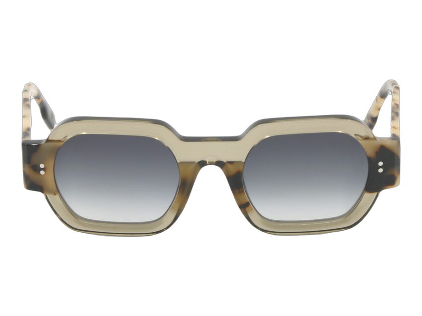 Lunettes de soleil Paname Appolinaire Ecaille et fumé C4 Vue de face