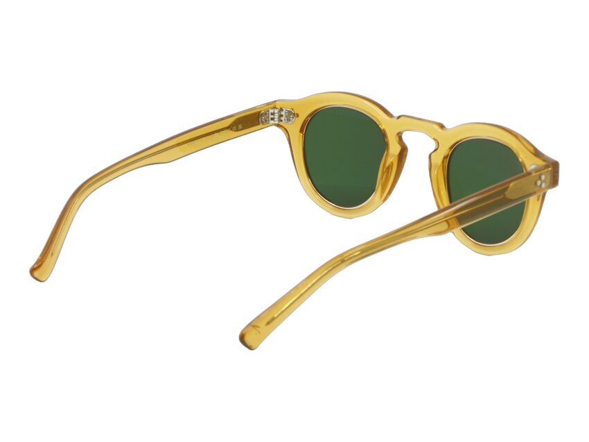 Lunettes de soleil Talla Tracy acetate miel verres vert 9112 C Vue biais arriere