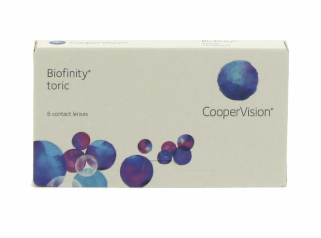 Biofinity toric boite vue de face
