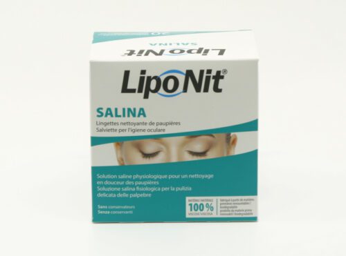Lingettes nettoyage des paupieres Lipo Nit Salina Boite de 20 vue de face